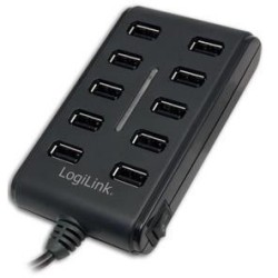 Buy LogiLink 10-Port USB 2.0 Hub - 3.5A Powered, On/Off Switches, LED Status, Wi... in Cyprus, Nicosia, Limassol, Larnaka, Pafos
