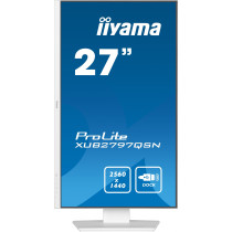 iiyama G-MASTER XUB2797QSN-W2 - 27\" QHD IPS Monitor, USB-C Dock 65W, HDMI 2.0 & DP1.4, White