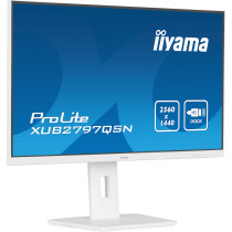 iiyama G-MASTER XUB2797QSN-W2 - 27\" QHD IPS Monitor, USB-C Dock 65W, HDMI 2.0 & DP1.4, White