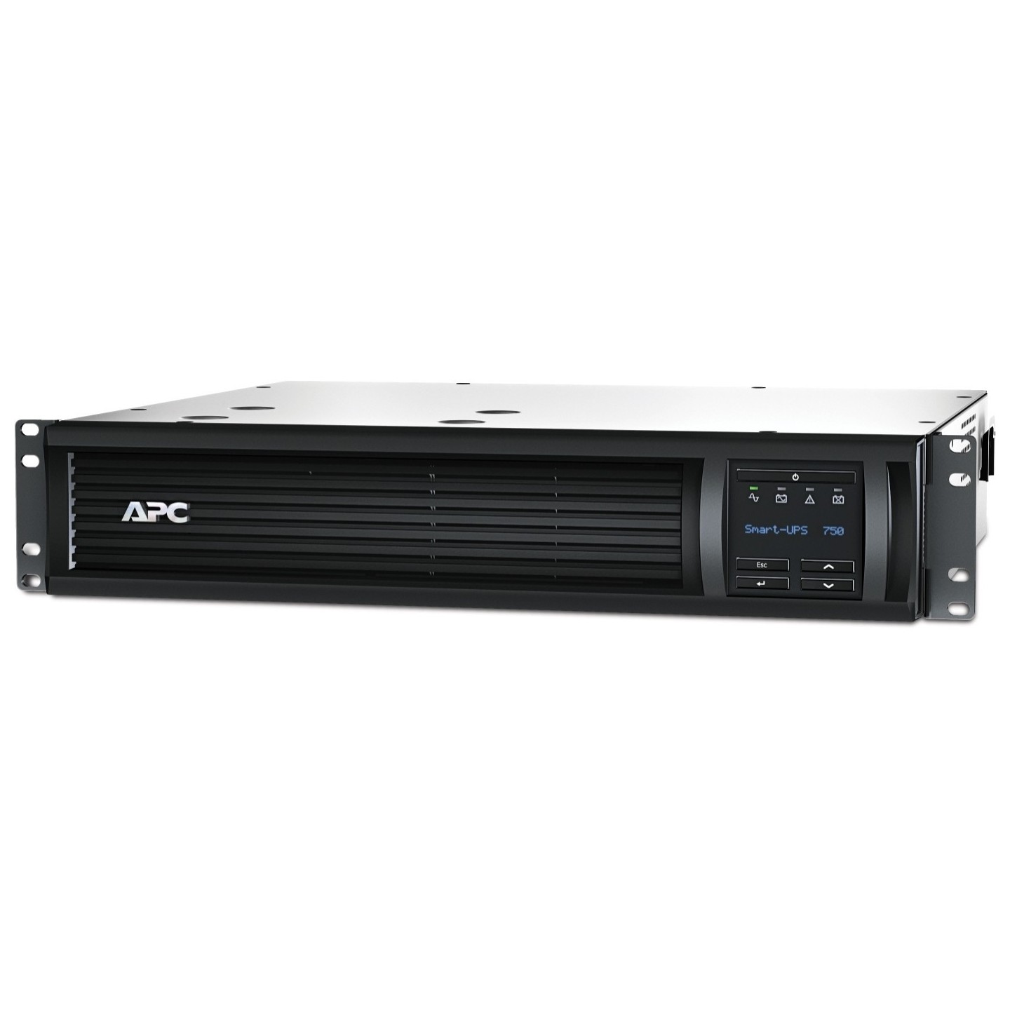 APC Smart-UPS - SMT750RMI2UC - 750VA/500W Line-Interactive Rack 2U, Pure Sine, Black, 4×C13, USB, SmartConnect