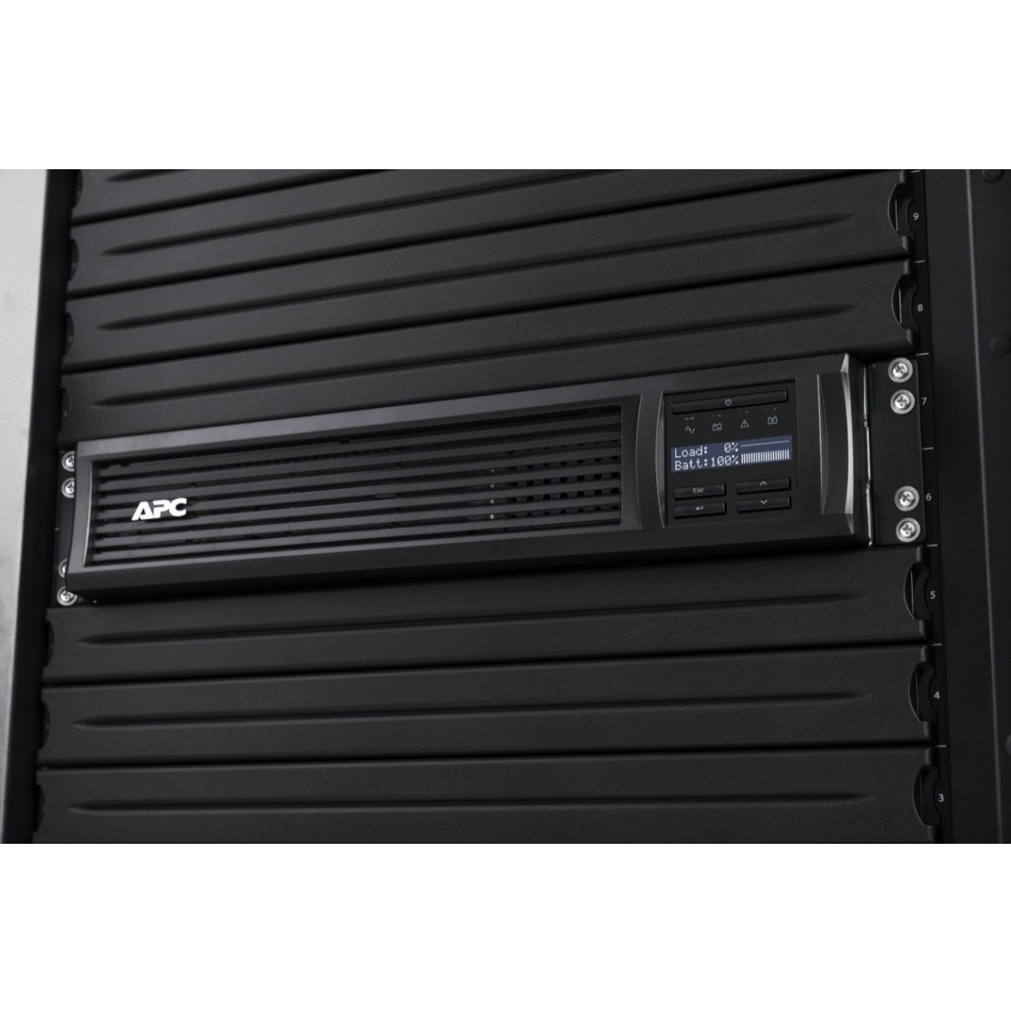 APC Smart-UPS - SMT750RMI2UC - 750VA/500W Line-Interactive Rack 2U, Pure Sine, Black, 4×C13, USB, SmartConnect