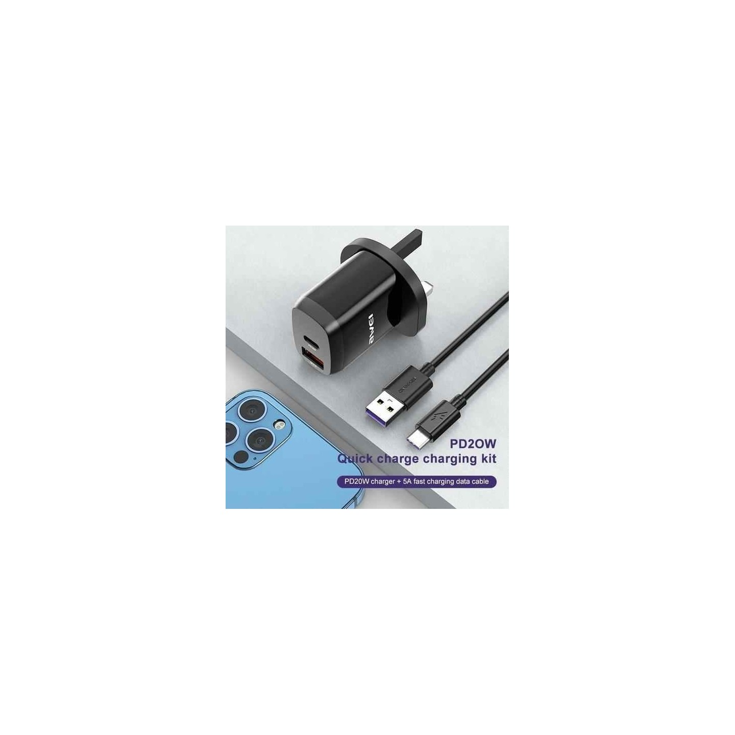 Smartphone Charger Adapter Awei PD1 20W -  Official distributor b2b Armenius