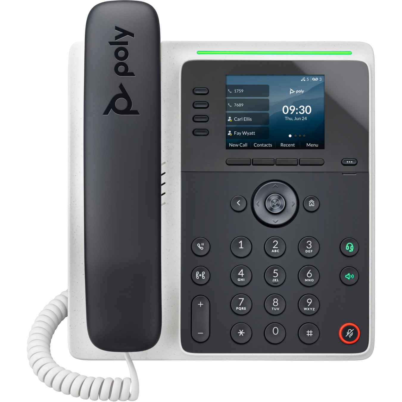Poly Edge E220 IP Desk Phone - E220 - Black, 4-Line, Gigabit Ethernet, PoE, Bluetooth 5.0 — Buy in Cyprus with Fast Delivery