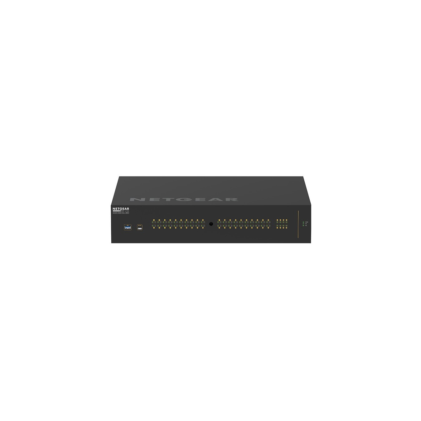 NETGEAR AV LINE - M4250-40G8XF-POE++ - 40x Gigabit PoE++ Ports, 8x SFP+, L2/L3 Managed, 2U Rackmount, Black