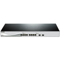 D-Link DXS-1210-10TS - 10-Port Smart Managed 10GbE Switch - 8x10G RJ45 + 2xSFP+, L2/L3, 1U Rackmount (Black/Silver)