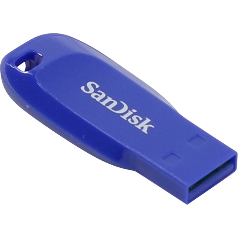 Buy SanDisk Cruzer Blade - 64GB USB 2.0 Flash Drive - Electric Blue, Capless wit... in Cyprus, Nicosia, Limassol, Larnaka, Pafos