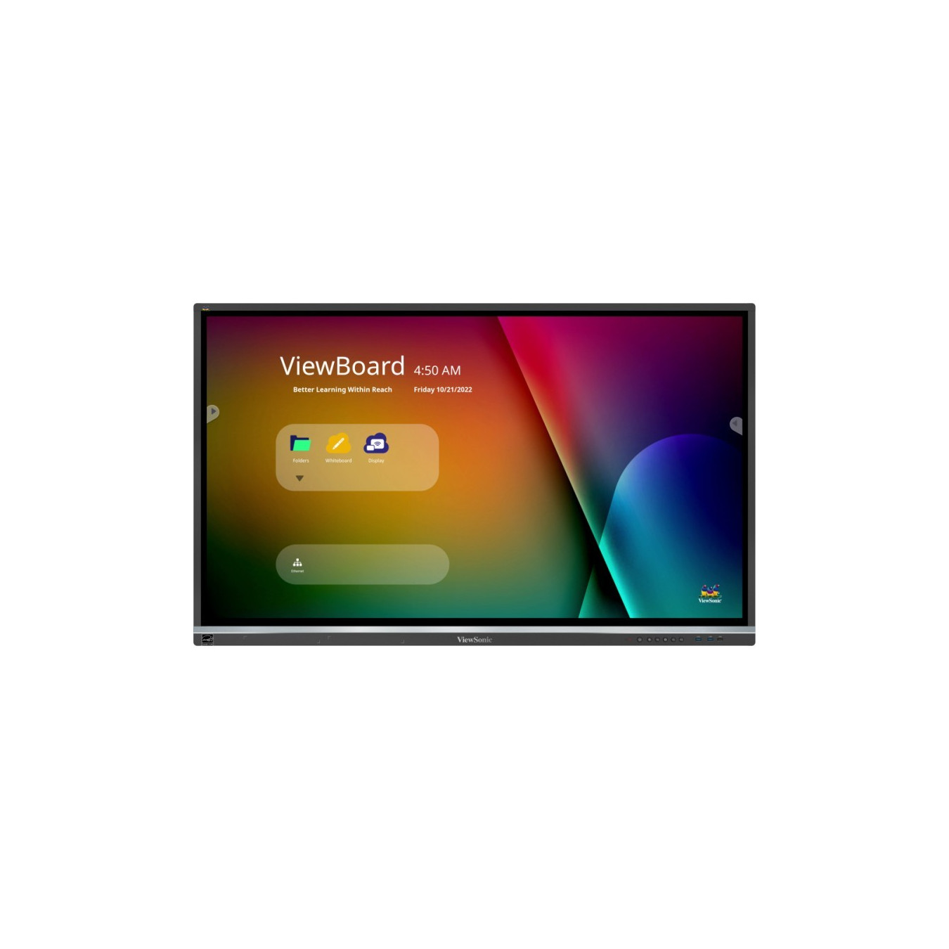 ViewSonic IFP5550-5 - 55-inch 4K Interactive LCD, Android 11, 3GB RAM/32GB, USB-C PD65W, Stylus, Black