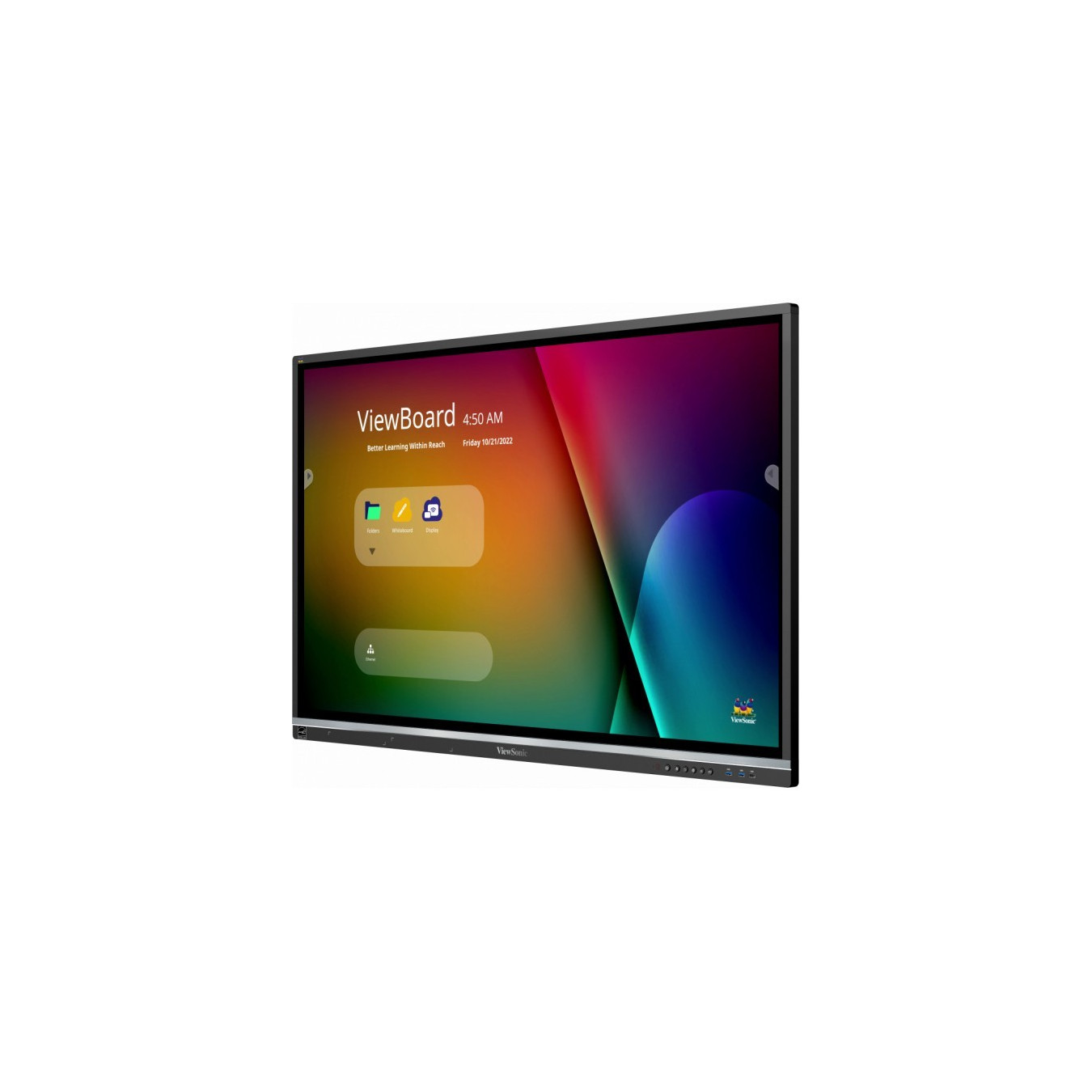 ViewSonic IFP5550-5 - 55-inch 4K Interactive LCD, Android 11, 3GB RAM/32GB, USB-C PD65W, Stylus, Black
