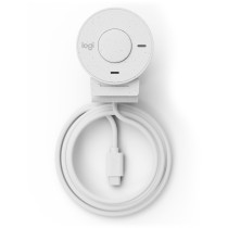 Logitech BRIO 300 - Full HD 1080p Webcam (White) - 30 fps, Built-in Microphone, Privacy Cover