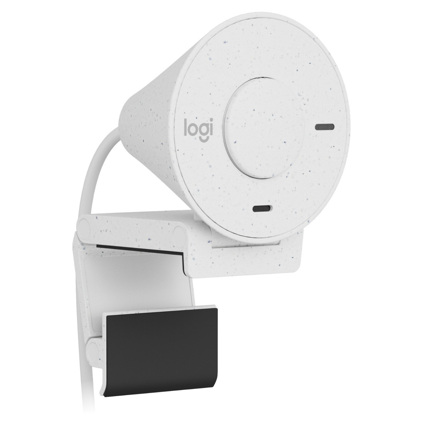 Logitech BRIO 300 - Full HD 1080p Webcam (White) - 30 fps, Built-in Microphone, Privacy Cover