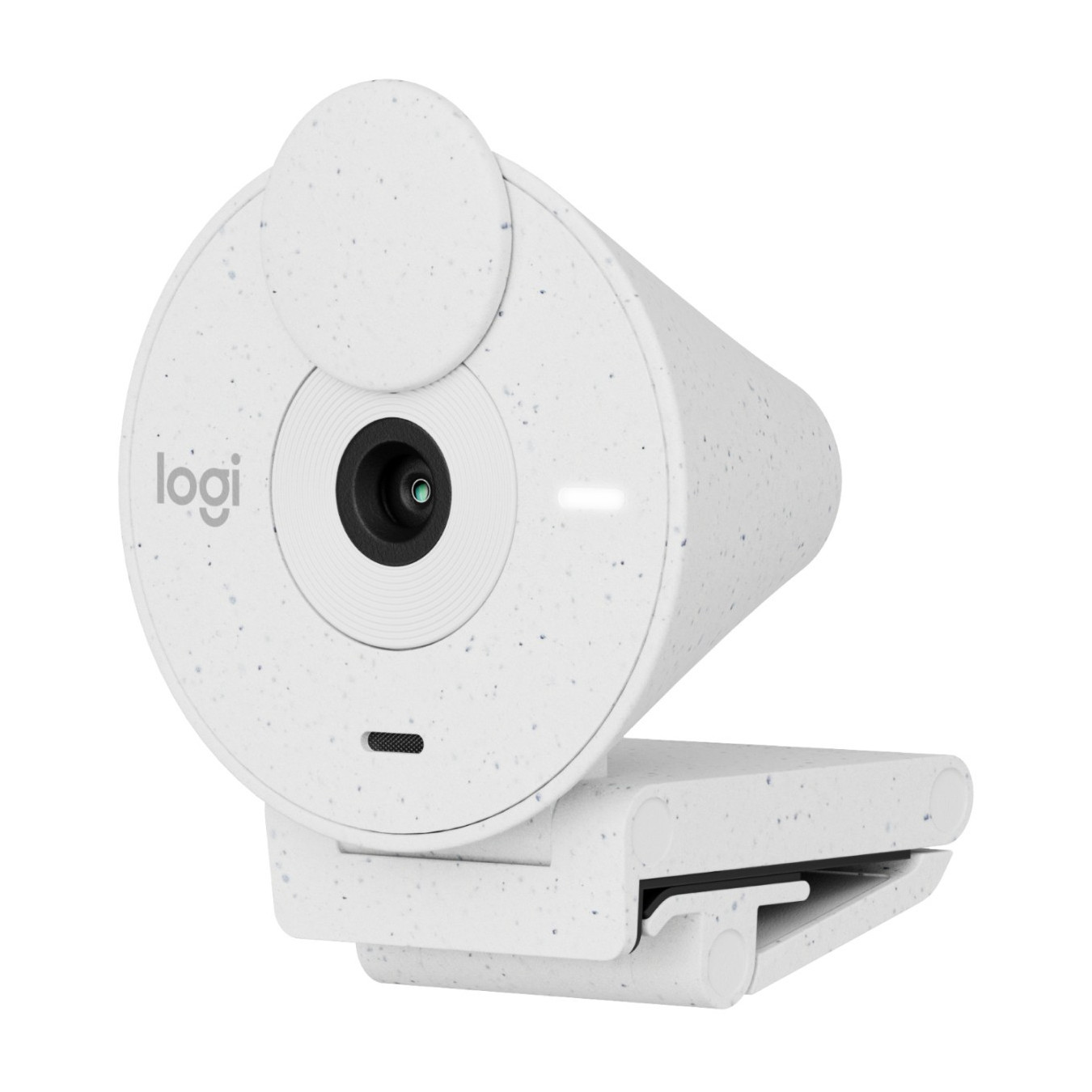 Logitech BRIO 300 - Full HD 1080p Webcam (White) - 30 fps, Built-in Microphone, Privacy Cover