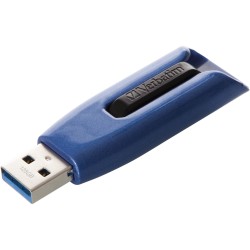 Buy Verbatim V3 MAX USB 3.2 Gen1 Flash Drive - 128GB - Black/Blue, 175 MB/s Read... in Cyprus, Nicosia, Limassol, Larnaka, Pafos
