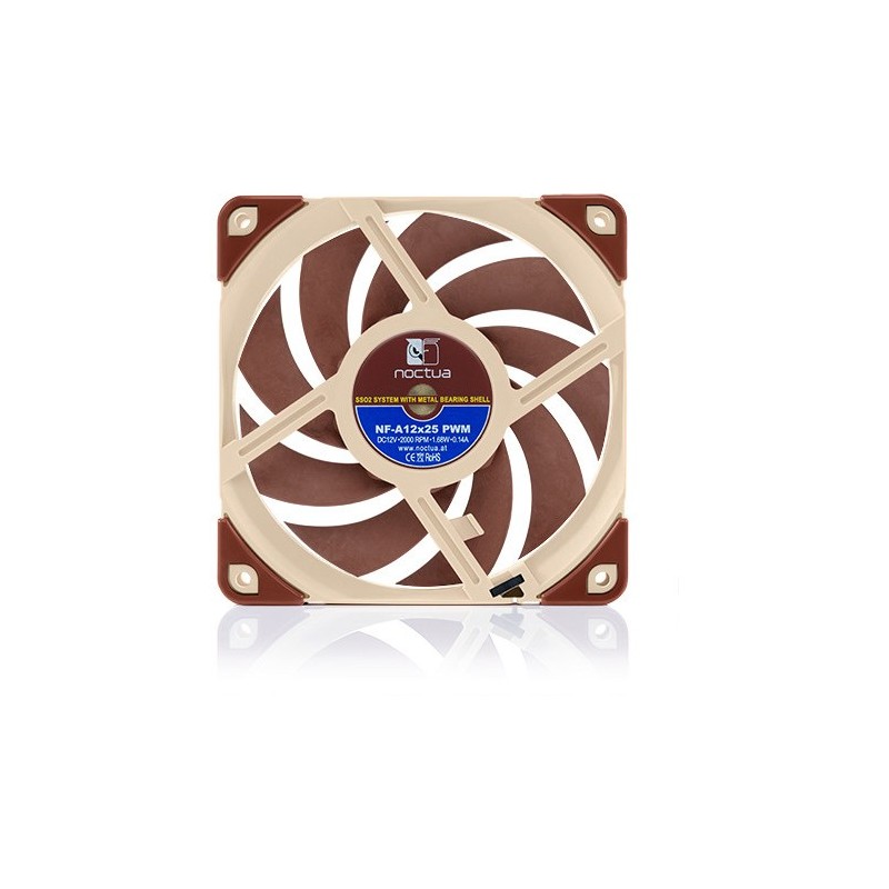 Buy Noctua NF-A12x25 PWM - 120mm High-Performance PWM Fan - Brown, 2000 RPM, 12V... in Cyprus, Nicosia, Limassol, Larnaka, Pafos