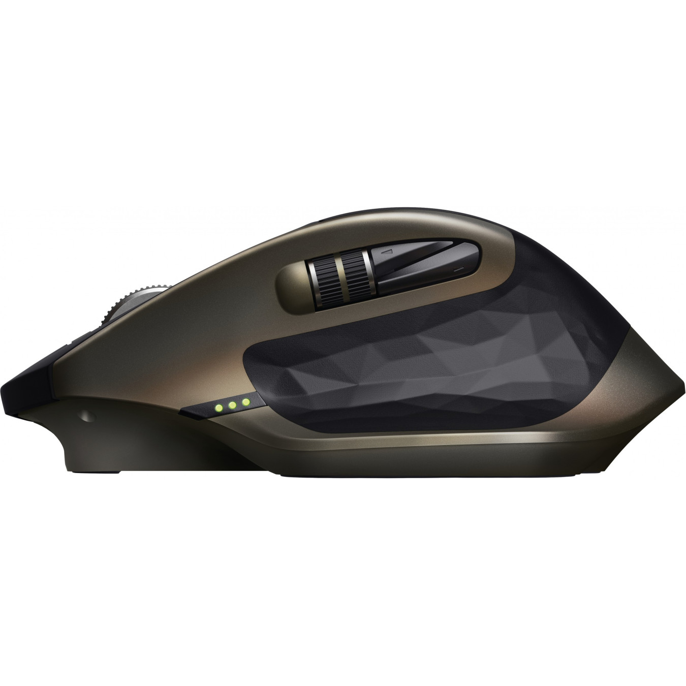 Logitech MX Master Wireless Mouse - Right-Hand Ergonomic - Black/Bronze, RF + Bluetooth, 1000 DPI