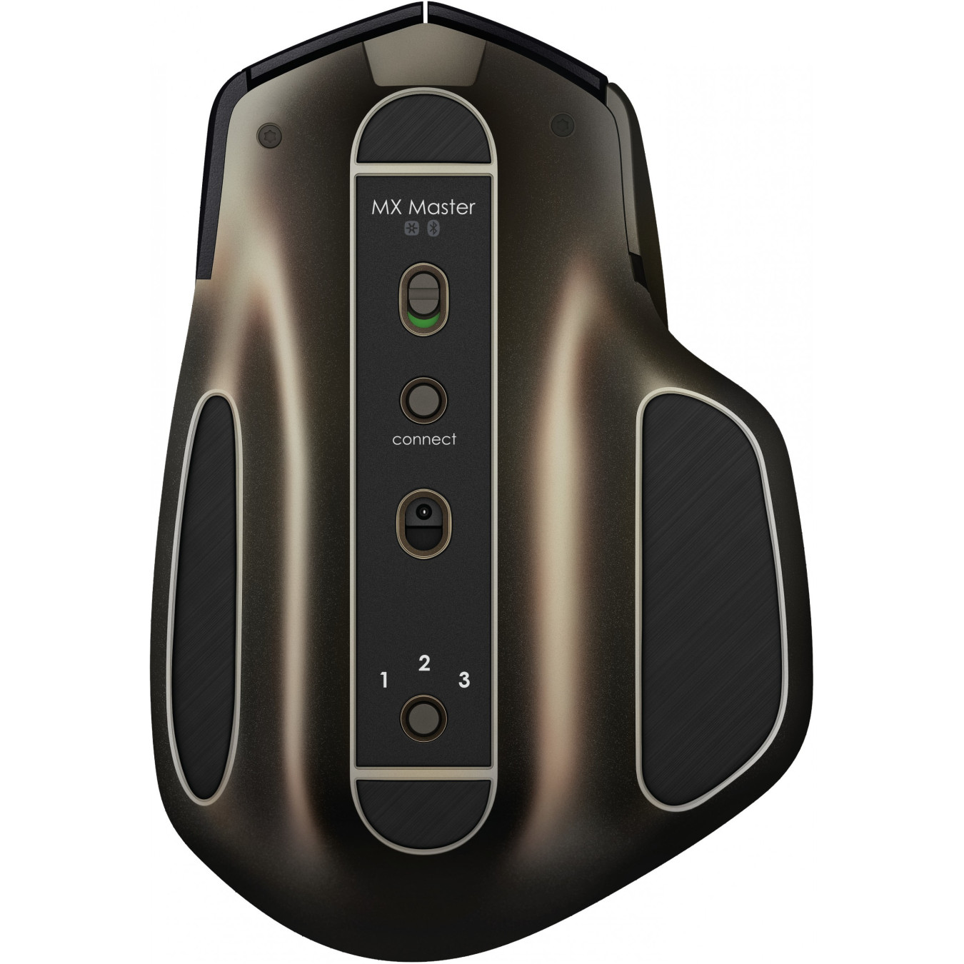 Logitech MX Master Wireless Mouse - Right-Hand Ergonomic - Black/Bronze, RF + Bluetooth, 1000 DPI
