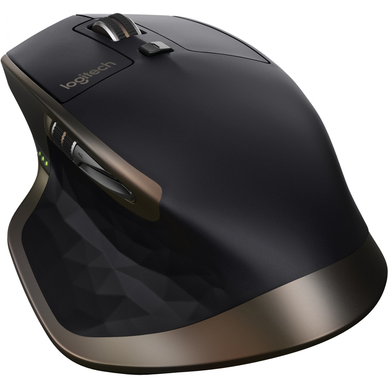 Logitech MX Master Wireless Mouse - Right-Hand Ergonomic - Black/Bronze, RF + Bluetooth, 1000 DPI