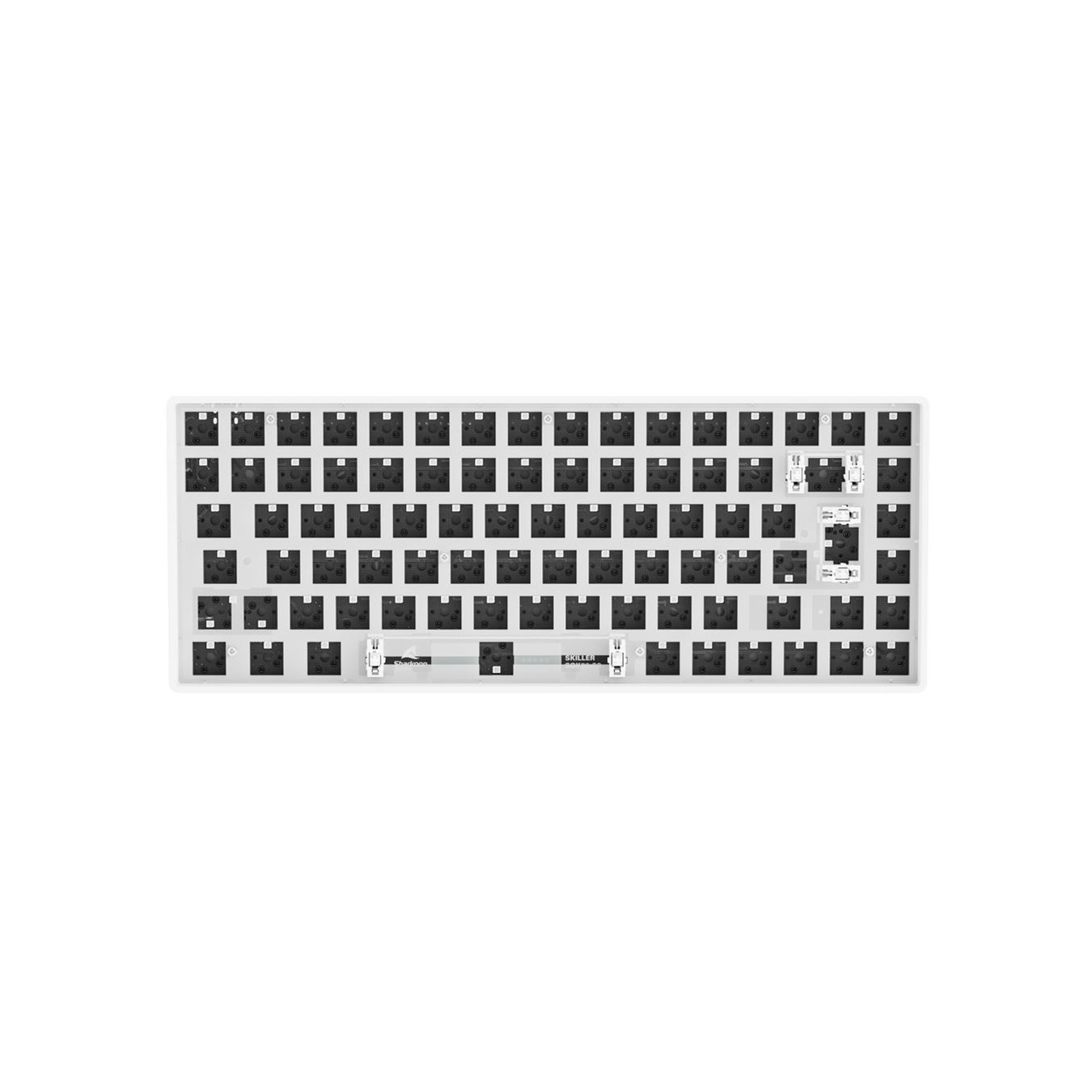 Sharkoon SKILLER SGK50 S3 Barebone - 75% RGB Barebone Keyboard, White, 256KB Onboard, USB-C 1.5m, 1000 Hz