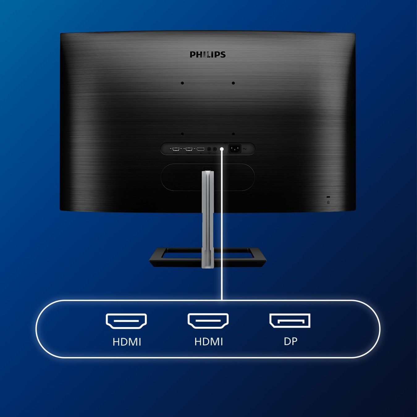 Philips 328E1CA 31.5" 4K UHD Curved VA Monitor (1500R) - 3840x2160, 60Hz, 4ms, 2x HDMI 2.0 + DP1.2, Black