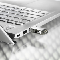 Intenso cMobile Line - 128GB USB-C/USB-A Flash Drive - Silver, USB 3.2 Gen1, 70 MB/s, Swivel Keyring