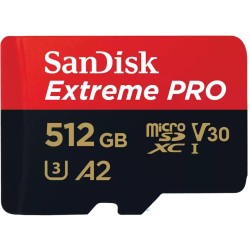 Buy SanDisk Extreme PRO microSDXC - 512GB - Black/Red, UHS-I, 200MB/s Read 140MB... in Cyprus, Nicosia, Limassol, Larnaka, Pafos