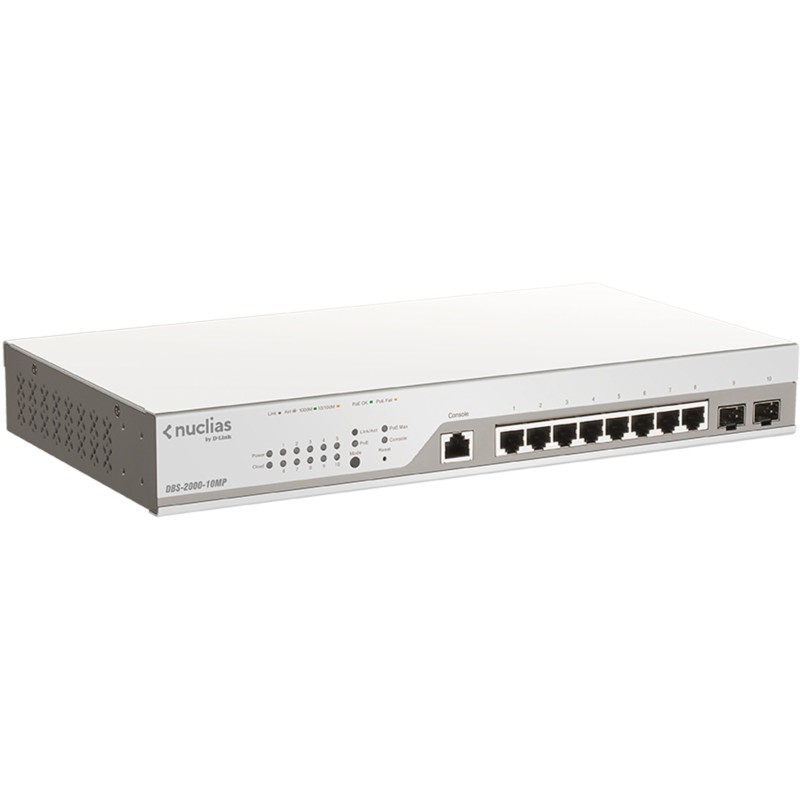 Buy D-Link Nuclias DBS-2000-10MP - 10-Port L2 Managed PoE+ Switch, 8x PoE+ (30W)... in Cyprus, Nicosia, Limassol, Larnaka, Pafos