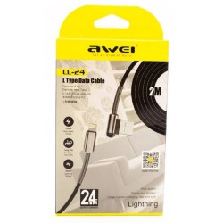 USB Cable Awei CL 24 2.4A -  Official distributor b2b Armenius Store