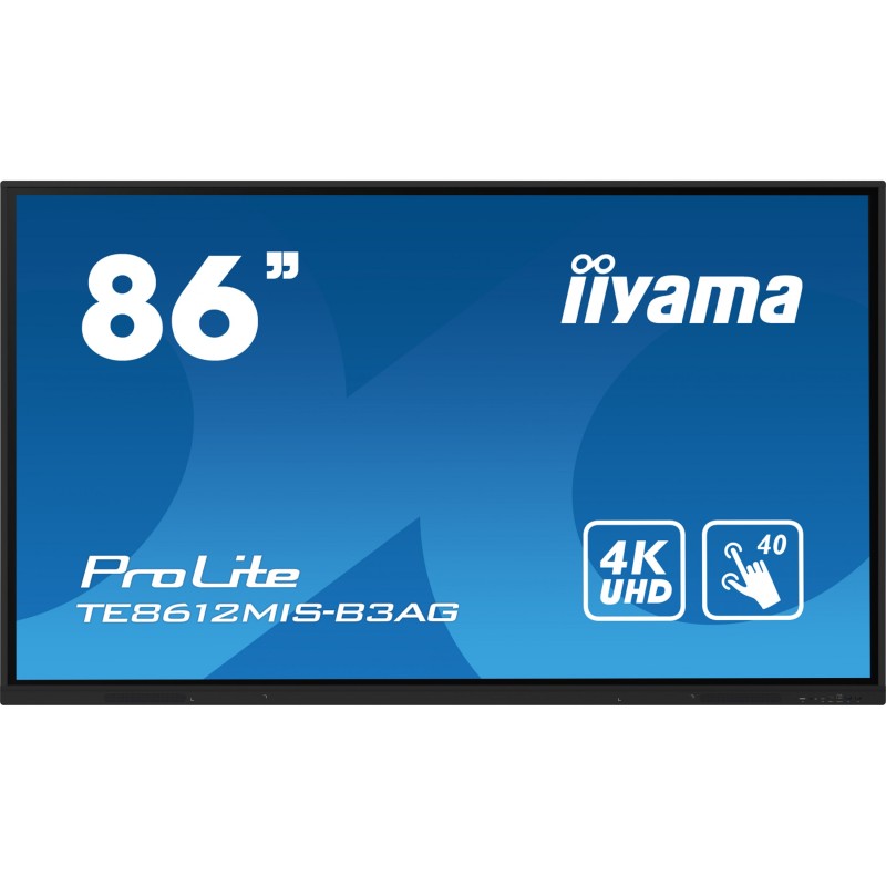 Buy iiyama ProLite TE8612MIS-B3AG - 86" 4K UHD Interactive Touchscreen, VA, Andr... in Cyprus, Nicosia, Limassol, Larnaka, Pafos