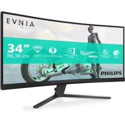 Philips Evnia 34M2C3500L 34" UWQHD 3440x1440 180Hz 1ms Curved VA (Boxed) — Buy in Cyprus with Fast Delivery