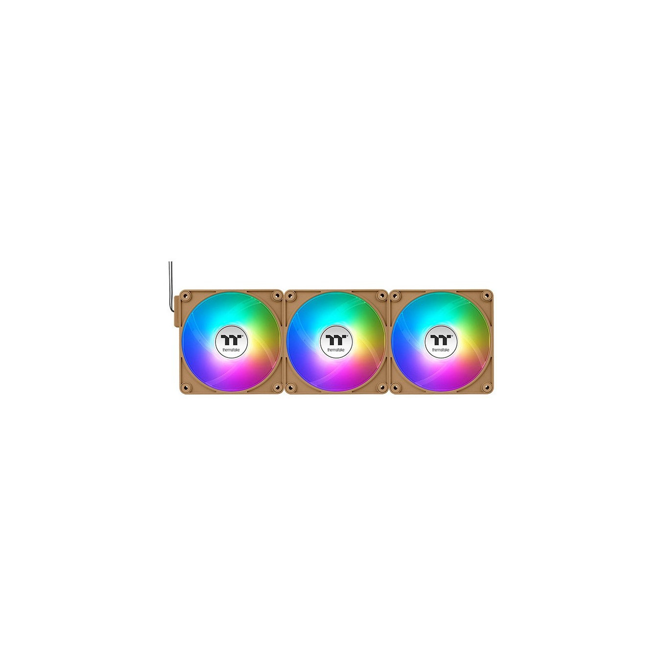 Thermaltake CT120 EX Reverse ARGB Sync 120mm Case Fan - Gravel Sand, 3-Pack, 500-2000 RPM, 5V ARGB