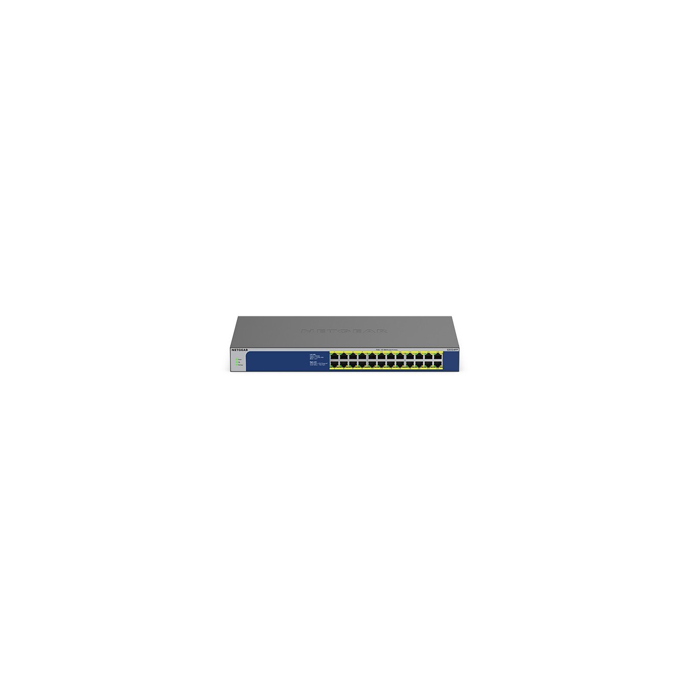 NETGEAR GS524PP - 24-Port Gigabit Unmanaged PoE+ Switch - Grey Metal, 24x PoE+ (30W/port), 300W Budget, Rackmount