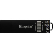 Kingston IronKey D500S - 128GB AES-256 Encrypted USB 3.2 Gen1 Flash Drive, FIPS 140-3, Black