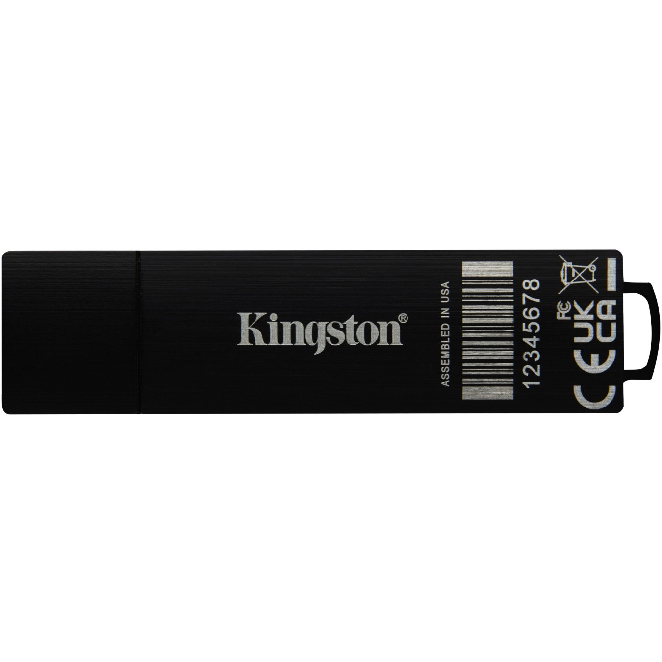 Kingston IronKey D500S - 128GB AES-256 Encrypted USB 3.2 Gen1 Flash Drive, FIPS 140-3, Black