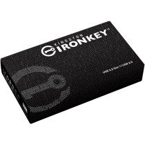 Kingston IronKey D500S - 128GB AES-256 Encrypted USB 3.2 Gen1 Flash Drive, FIPS 140-3, Black