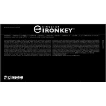 Kingston IronKey D500S - 128GB AES-256 Encrypted USB 3.2 Gen1 Flash Drive, FIPS 140-3, Black
