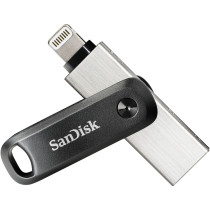 SanDisk iXpand Go 256GB - SDIX60N-256G-GN6NE - USB 3.2 Gen1 (3.1), Lightning, Grey/Silver — Buy in Cyprus with Fast Delivery