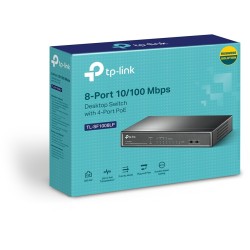 Buy TP-Link TL-SF1008LP - 8-Port 10/100 Unmanaged Switch, 4x PoE+ (41W), Black, ... in Cyprus, Nicosia, Limassol, Larnaka, Pafos