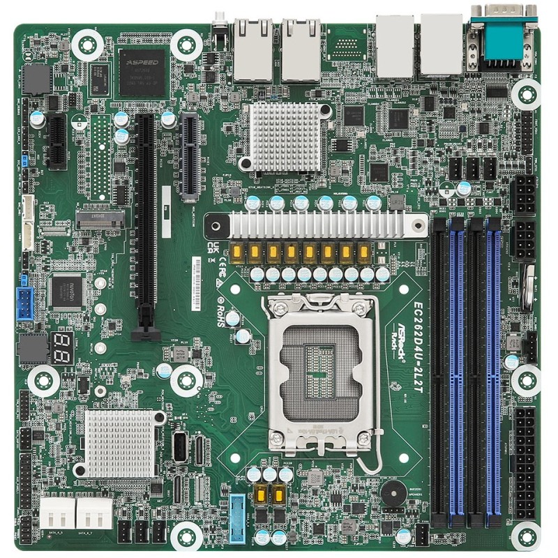 Buy ASRock EC262D4U-2L2T - Micro-ATX LGA1700 Server Motherboard, DDR5 ECC, 4x DI... in Cyprus, Nicosia, Limassol, Larnaka, Pafos