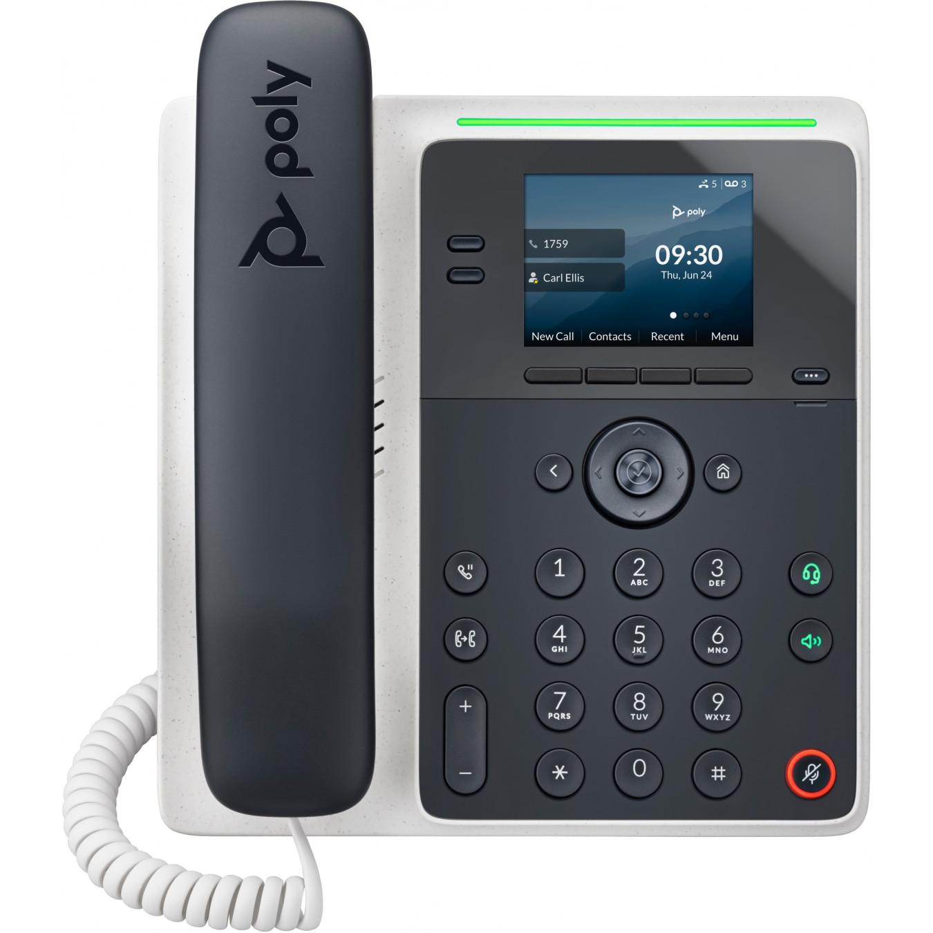 Poly Edge E100 IP Desk Phone - E100 - Black, 2.8" IPS Color Display, Gigabit Ethernet, PoE — Buy in Cyprus with Fast Delivery