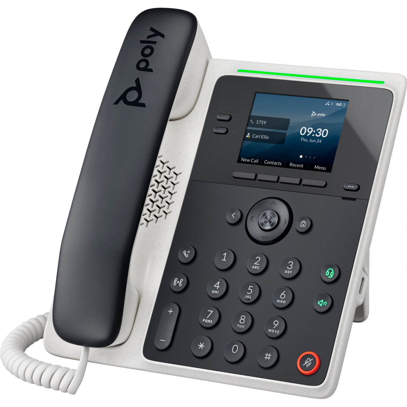 Poly Edge E100 IP Desk Phone - E100 - Black, 2.8" IPS Color Display, Gigabit Ethernet, PoE — Buy in Cyprus with Fast Delivery
