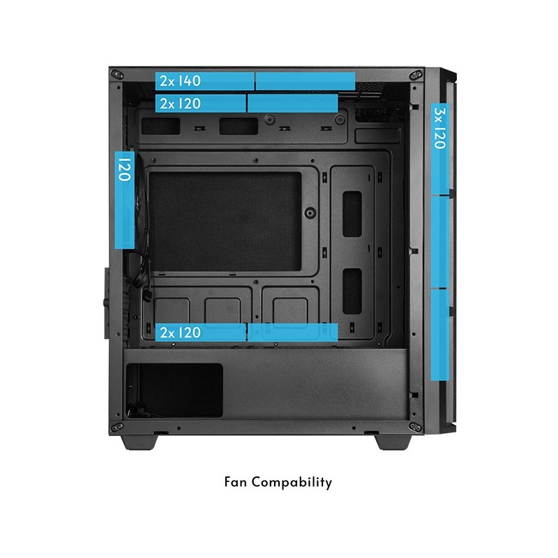 Buy Chieftec Vita AZ-01B-OP - Mini-Tower Micro-ATX/Mini-ITX Case, Black, USB-C, ... in Cyprus, Nicosia, Limassol, Larnaka, Pafos