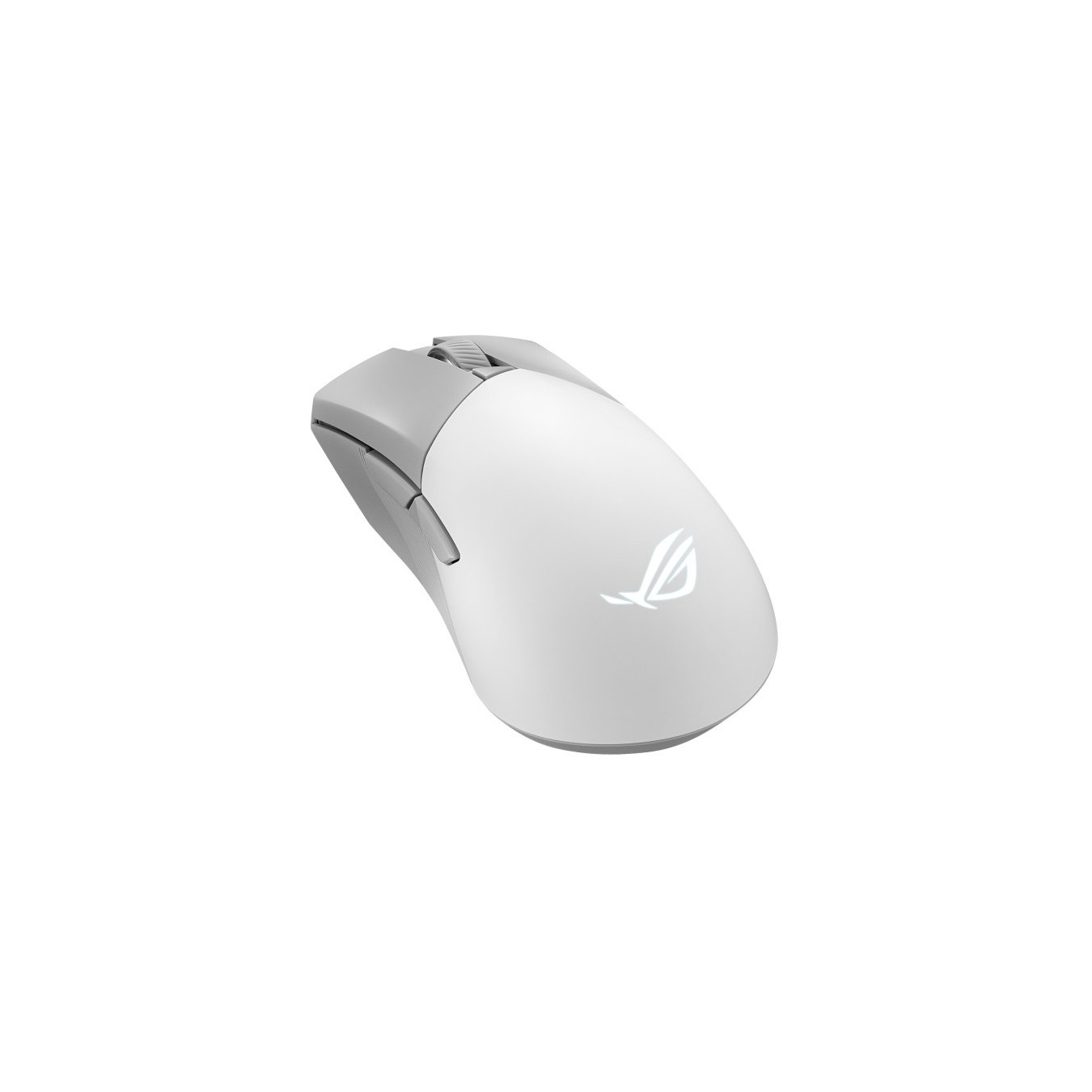 ASUS ROG Gladius III Wireless Aimpoint WT - White - Right-Hand, 36,000 DPI, Tri-Mode (2.4G/BT/USB), USB-C