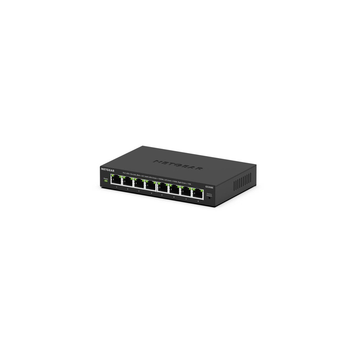 NETGEAR GS308E-400EUS - 8-Port Gigabit Managed L2/L3 Switch, Black, DC 12V — Buy in Cyprus with Fast Delivery
