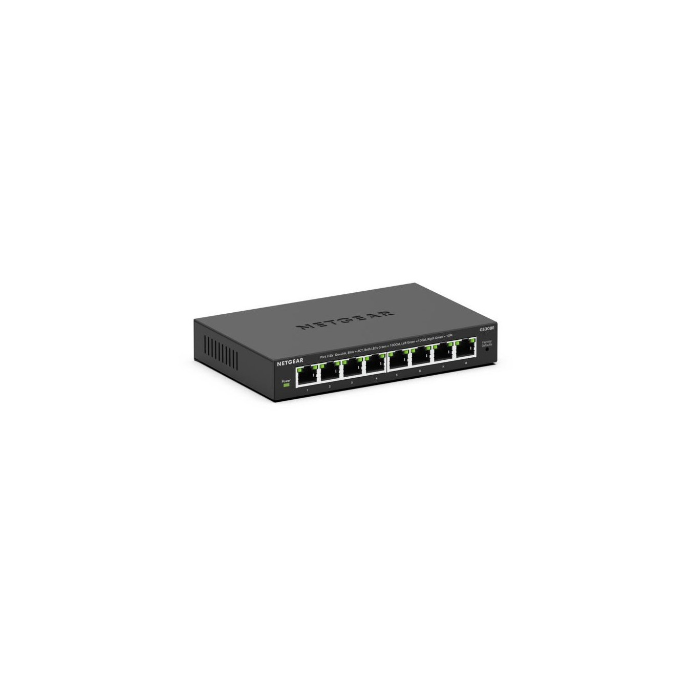 NETGEAR GS308E-400EUS - 8-Port Gigabit Managed L2/L3 Switch, Black, DC 12V — Buy in Cyprus with Fast Delivery