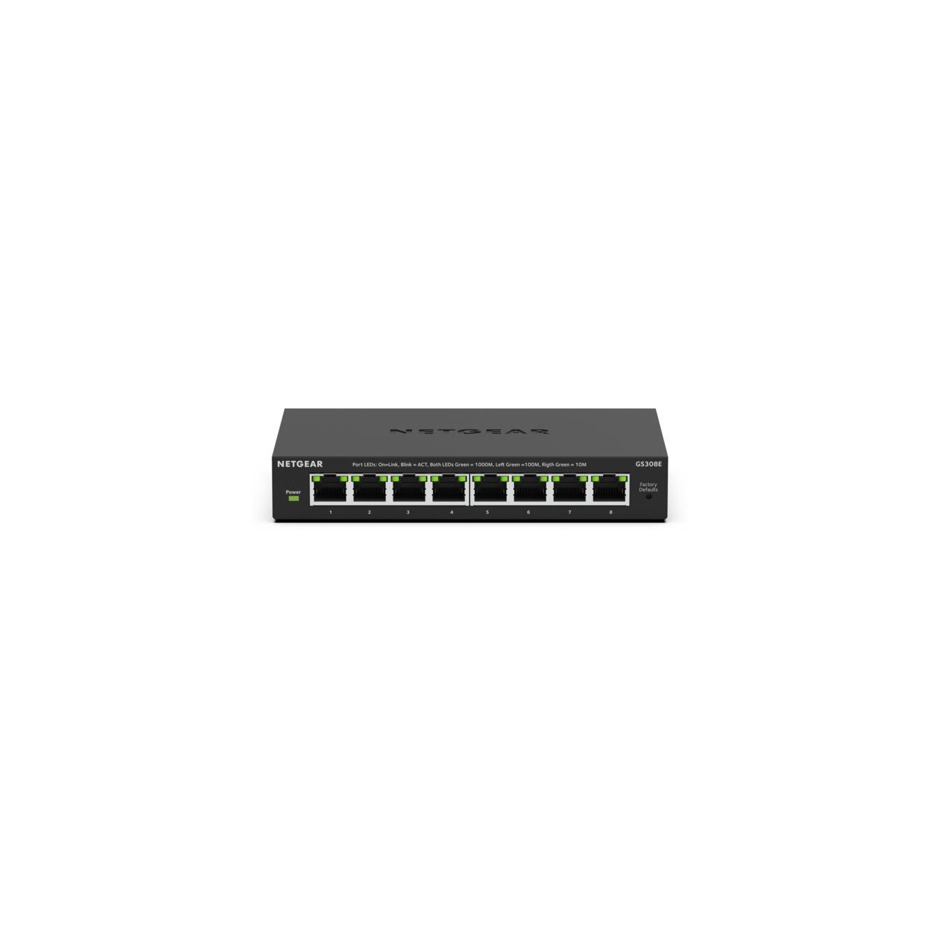 NETGEAR GS308E-400EUS - 8-Port Gigabit Managed L2/L3 Switch, Black, DC 12V — Buy in Cyprus with Fast Delivery