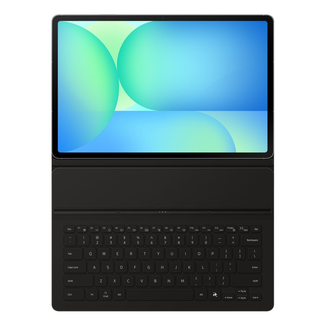 Samsung Book Cover Keyboard Slim - EF-DX620 - Galaxy Tab S10 FE+ Compatible, QWERTZ German, Black
