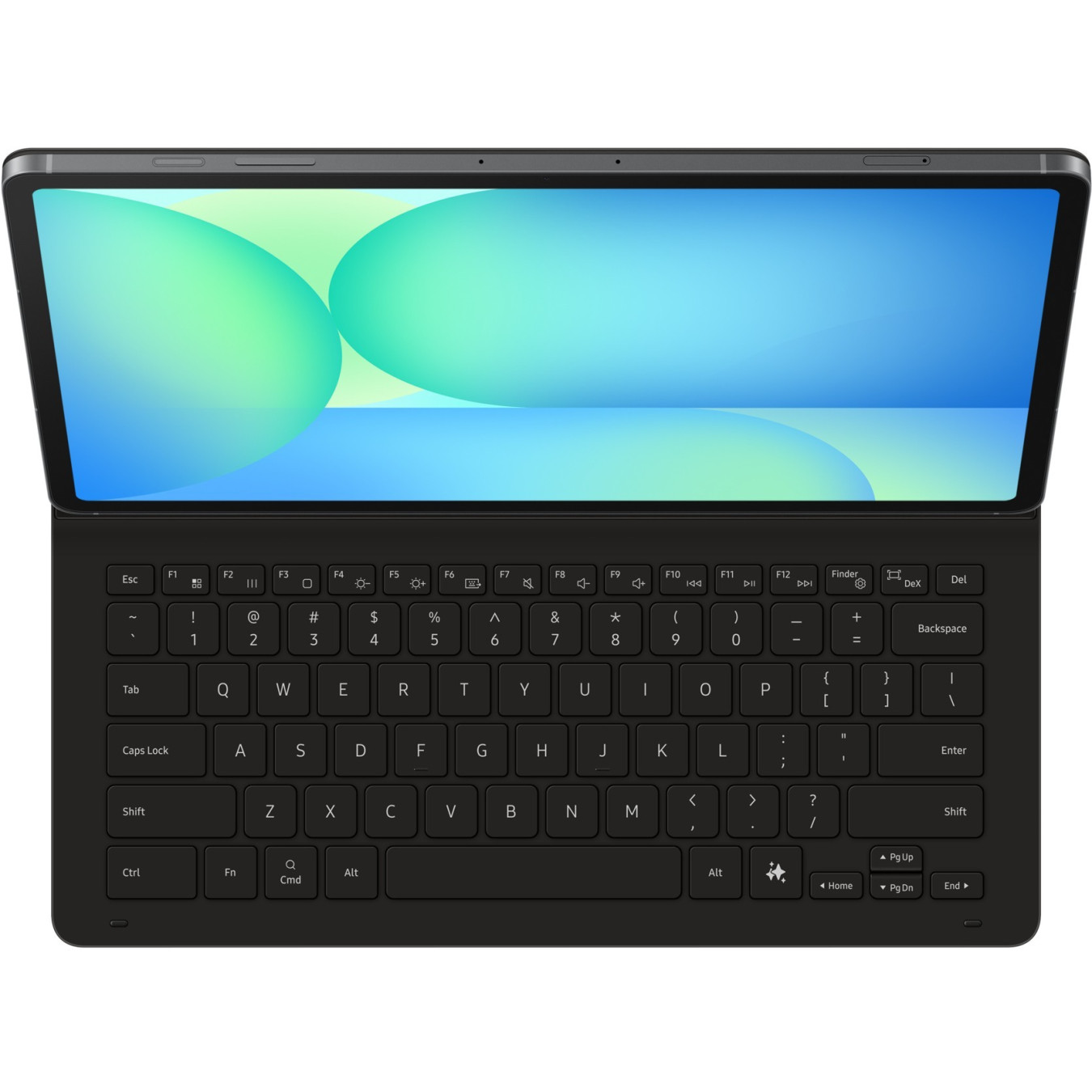 Samsung Book Cover Keyboard Slim - EF-DX620 - Galaxy Tab S10 FE+ Compatible, QWERTZ German, Black