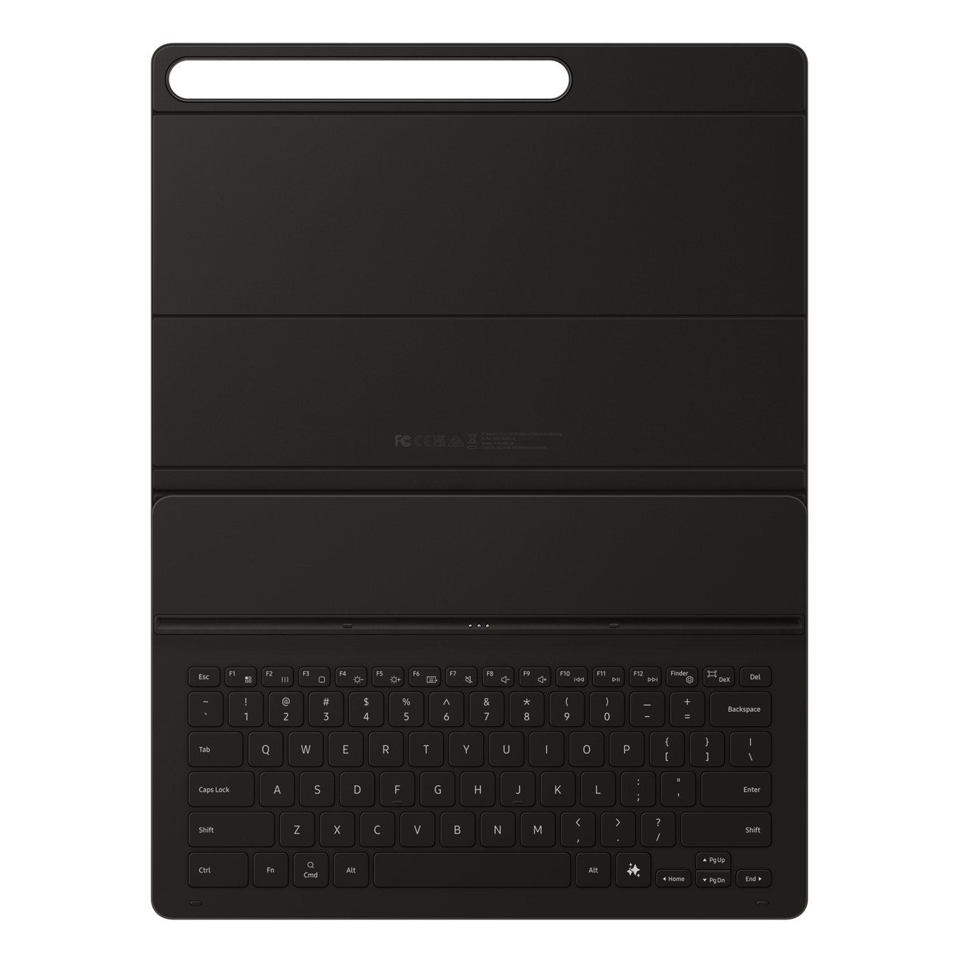 Samsung Book Cover Keyboard Slim - EF-DX620 - Galaxy Tab S10 FE+ Compatible, QWERTZ German, Black