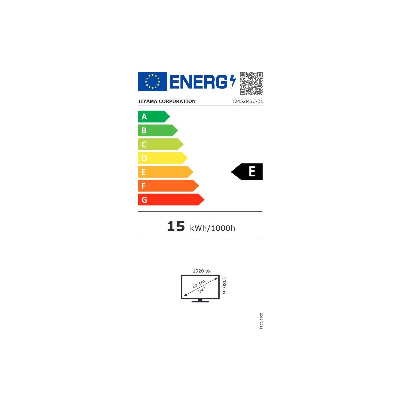 iiyama ProLite T2452MSC-B1 23.8" FHD IPS 10pt Touch USB-C/HDMI/DP 2x1W Black (Boxed) — Buy in Cyprus with Fast Delivery