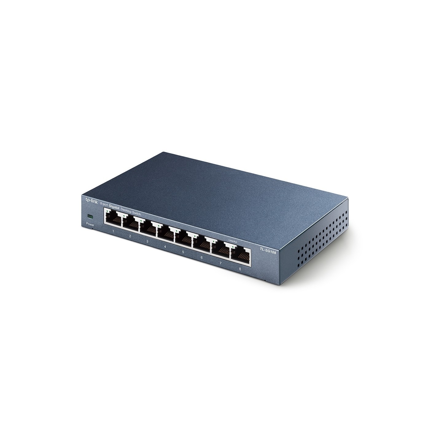 TP-Link TL-SG108 - 8-Port Gigabit Unmanaged Desktop Switch (Metal, Black) — Buy in Cyprus with Fast Delivery