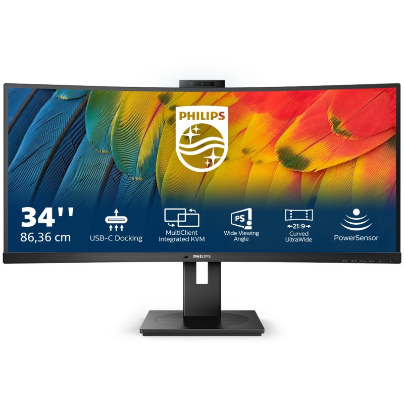 Buy Philips 34B1U5600CH - 34-inch UWQHD Curved VA Monitor 3440x1440, 100Hz, 4ms,... in Cyprus, Nicosia, Limassol, Larnaka, Pafos